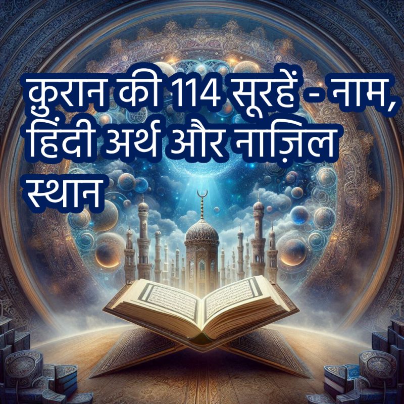 क़ुरान की 114 सूरहें - नाम, हिंदी अर्थ और नाज़िल स्थान